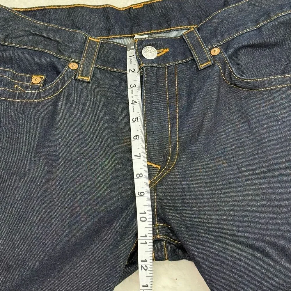 True Religion Dark Wash Ricky Relaxed Straight Jeans w/o Flap / No Flap // Men’s